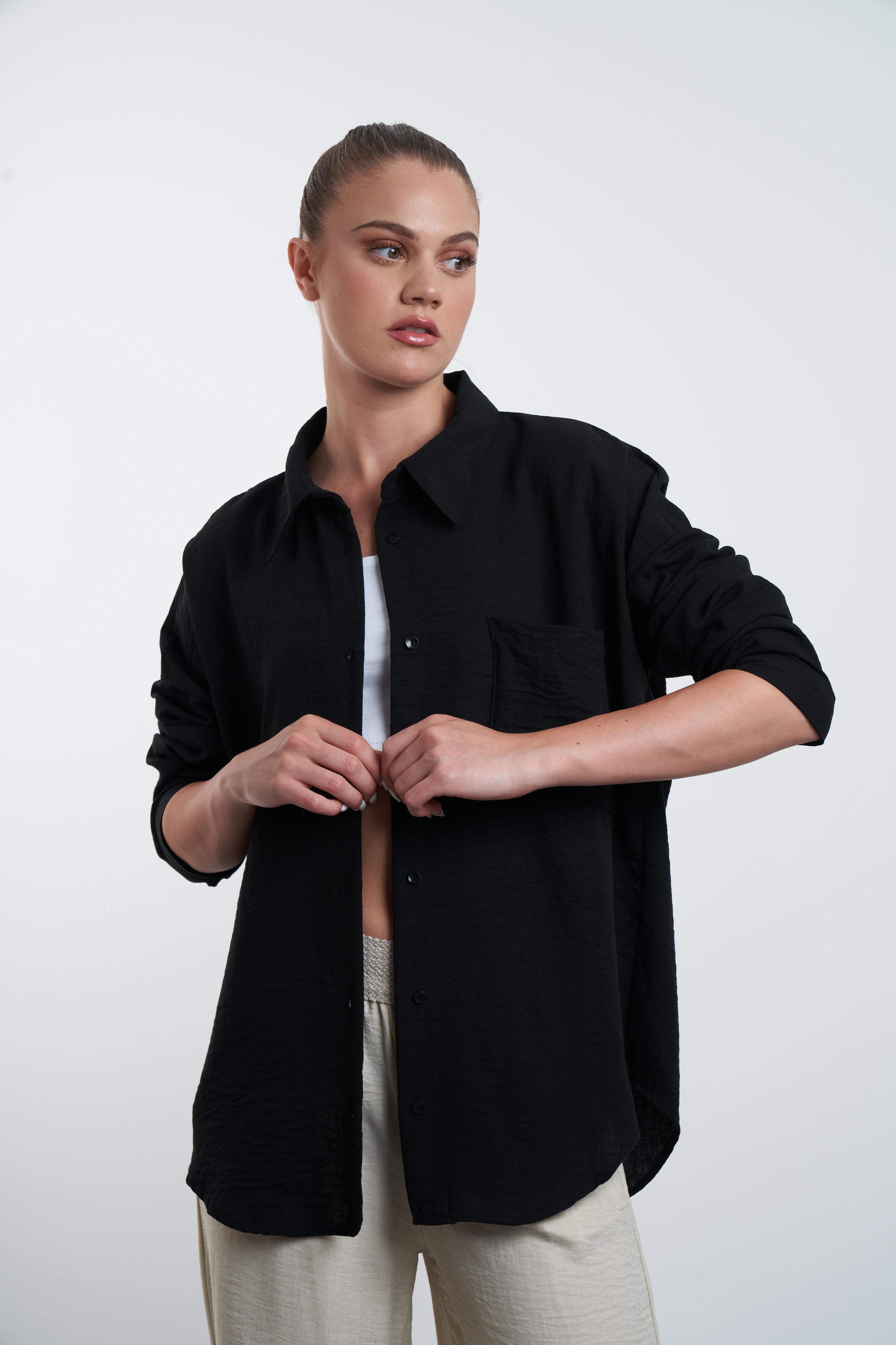 Salaş Gömlek Siyah