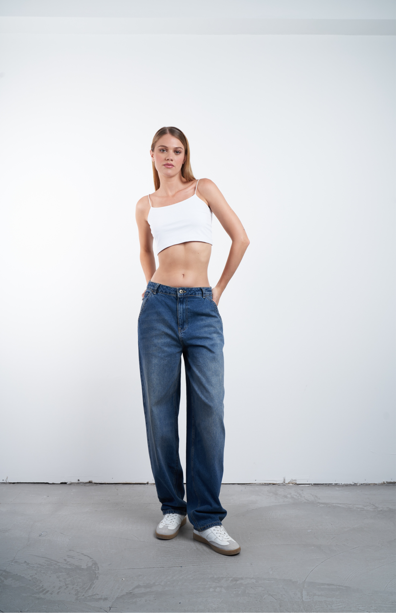 Slouchy Balon Jean Pantolon Kahve Tint