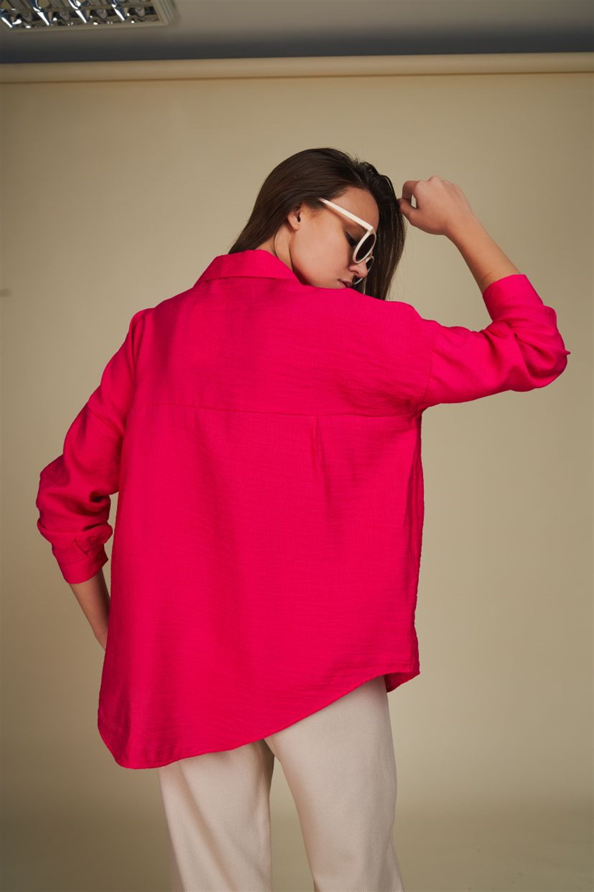 Yakalı Bodrum Kumaş Gömlek