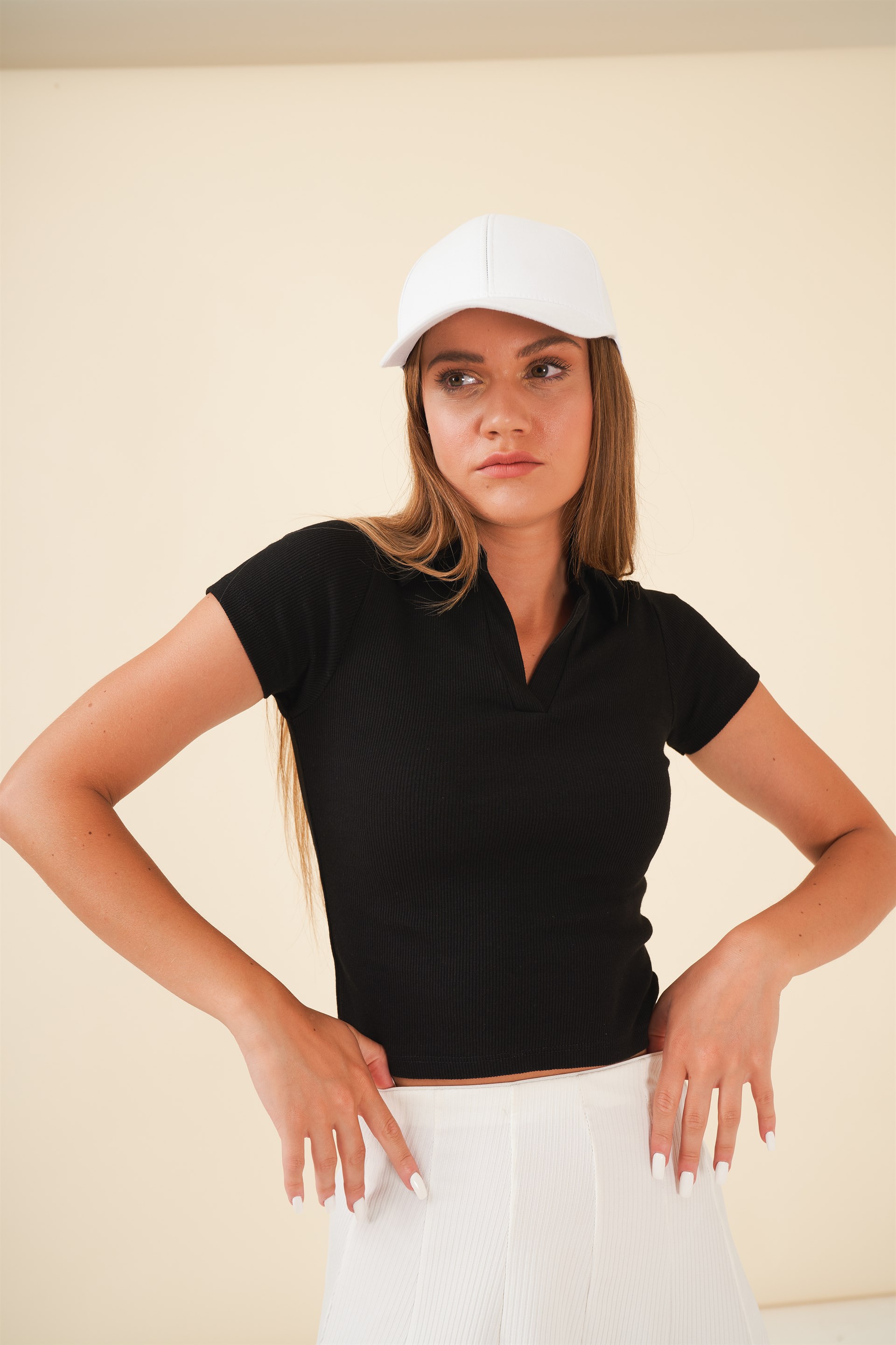 Yakalı Kaskorse T-shirt