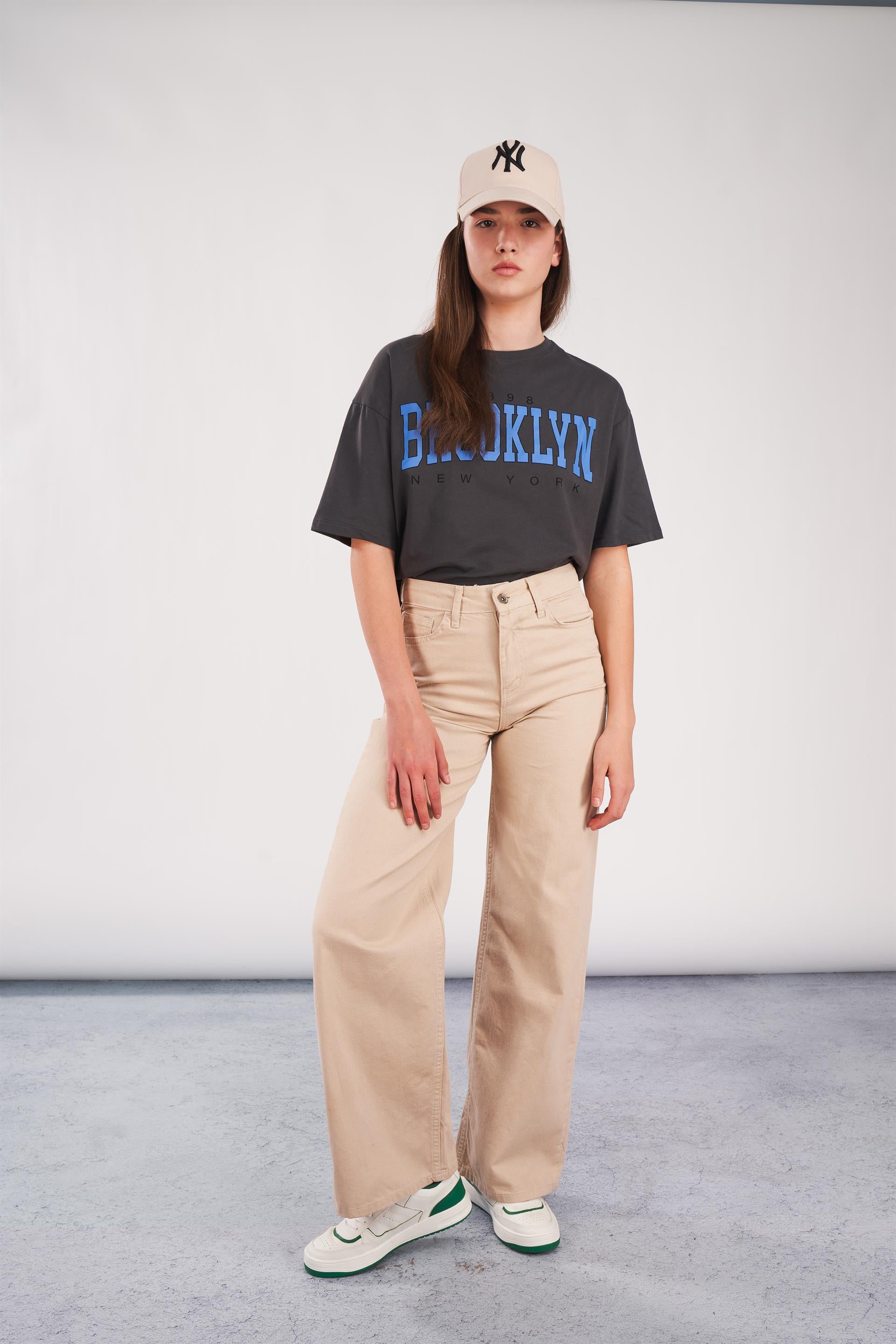 Yüksek Bel Retro Pantolon