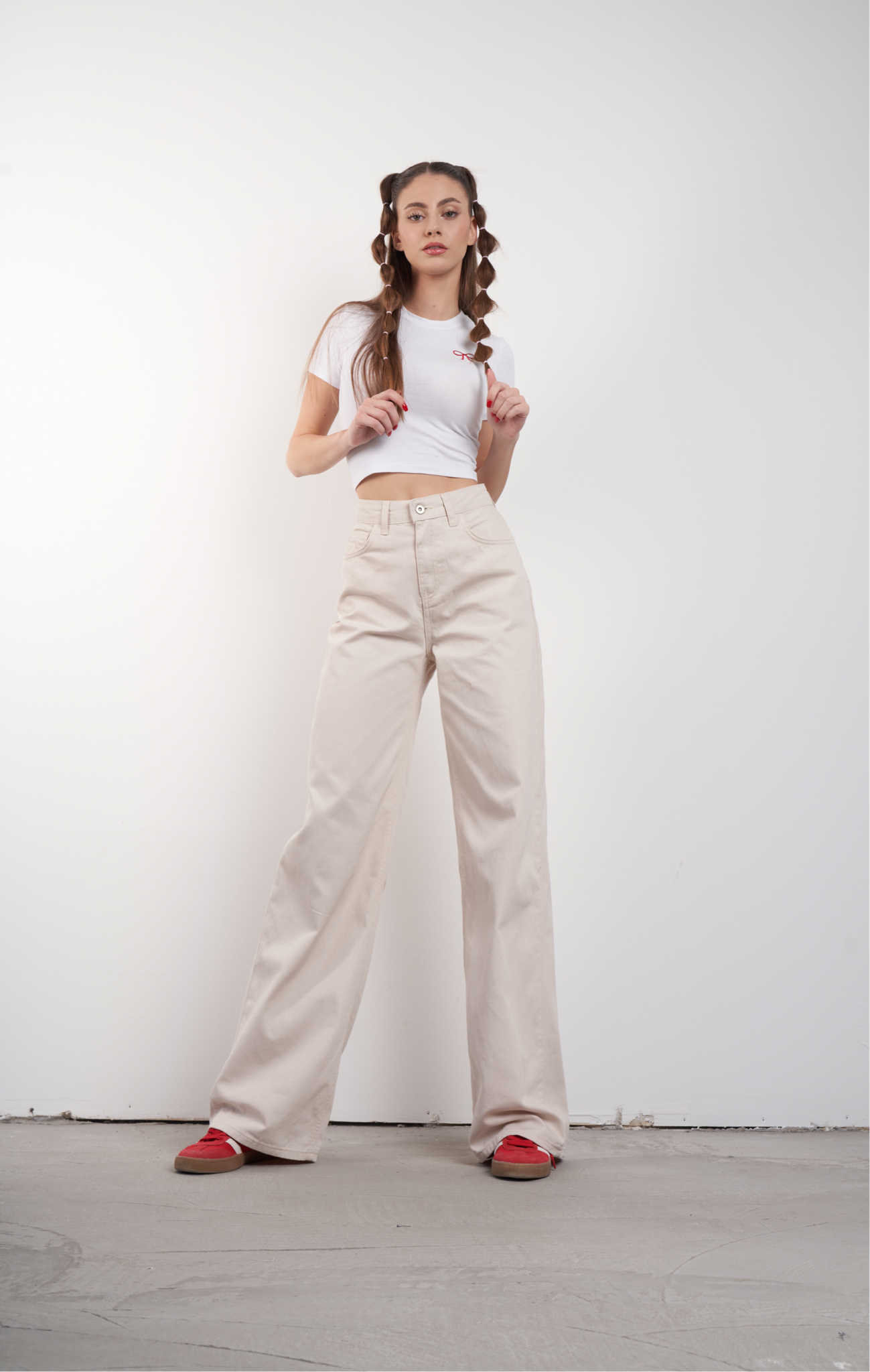 Yüksek Bel Retro Pantolon