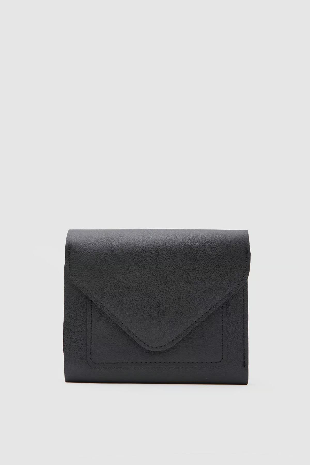 Zarf Model Deri Cüzdan Siyah
