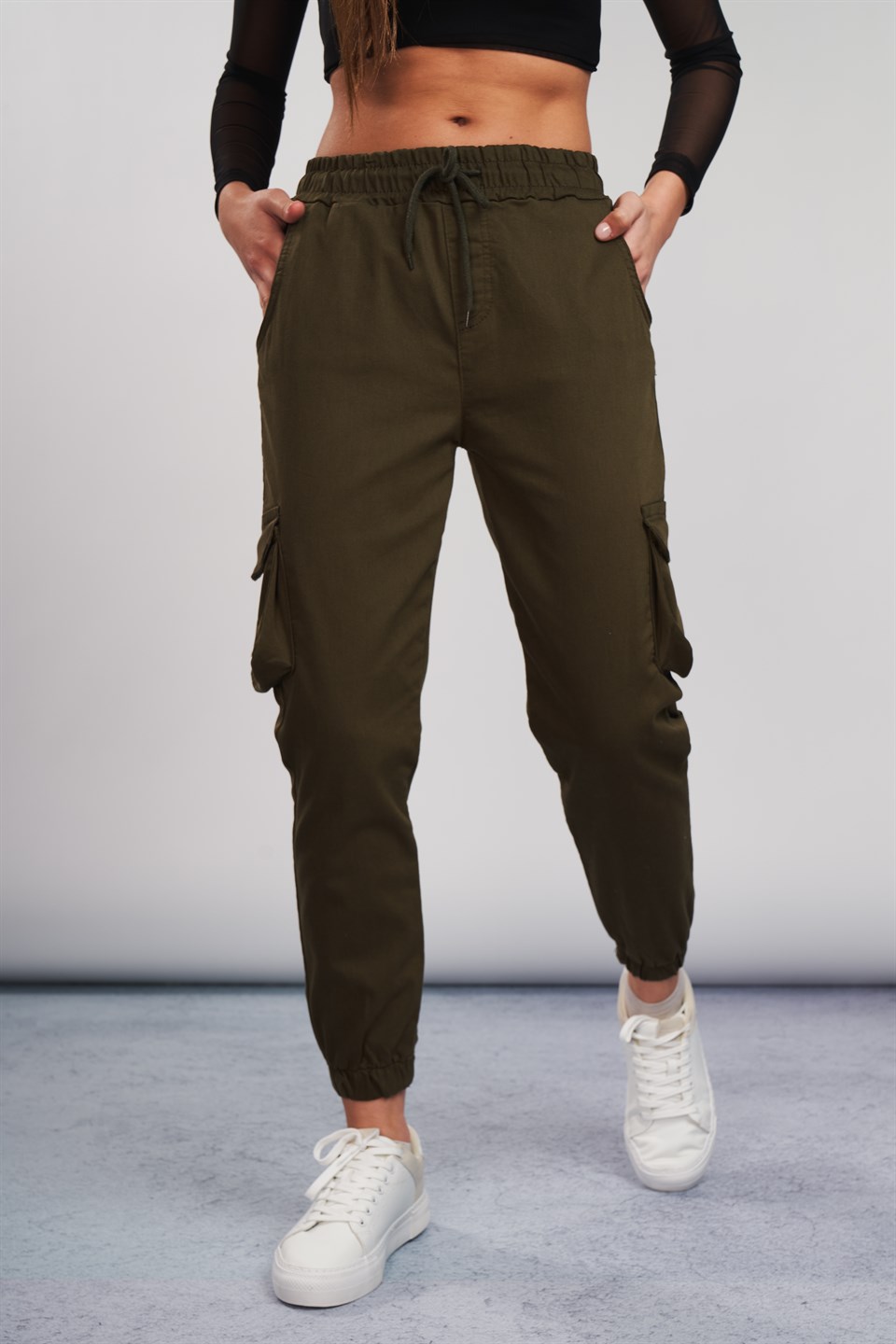 Paris Kumaş Kargo Pantolon - Ambar Giyim