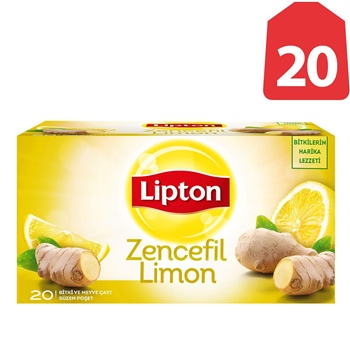 Lipton Bitki Çayı Zencefil Limon 2 g x 20 Adet