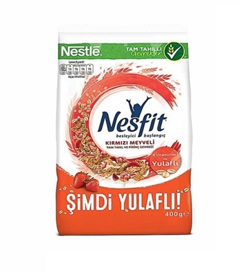 Nestle Nesfit Kırmızı Meyveli Bademli Tam Buğday ve Pirinç Gevreği 400 g