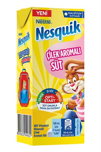 Nestle Nesquik Çilek Aromalı Süt 180 Ml.