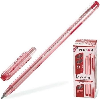 Pensan My-Pen Tükenmez Kalem 1.0 mm 25 Adet - Kırmızı