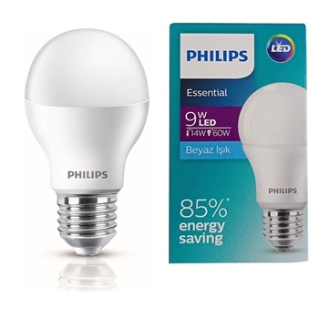 Philips Essential Led Ampul 9 W 806 Lümen Beyaz Işık E27