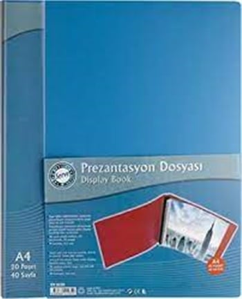 Serve SV 6520 Prezantasyon Dosyası 20'li Açık Mavi
