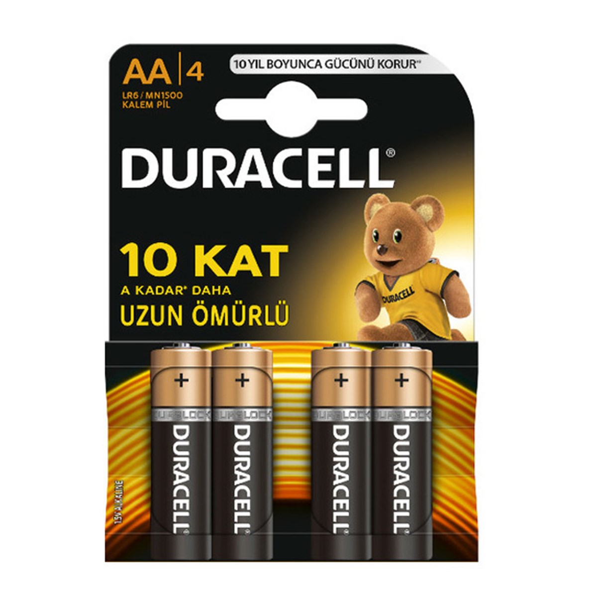 Duracell Alkalin AA 1.5V Kalem Pil 4'lü
