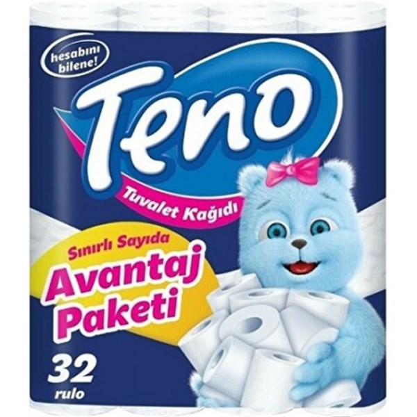 Teno Tuvalet Kağıdı Çift Katlı 140 Yaprak - 32 Adet