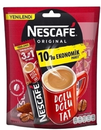 Nescafe 3'ü 1 Original 17,5 gr 10'lu Paket