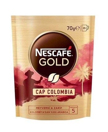 Nescafe Gold Cap Colombia Çözünebilir Kahve 70 Gr.