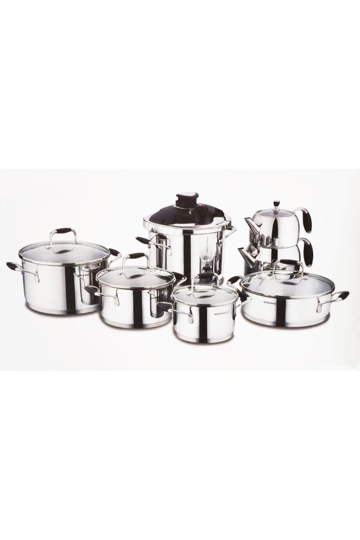 Korkmaz Flora 14 Parça Hiper Set Siyah A1758