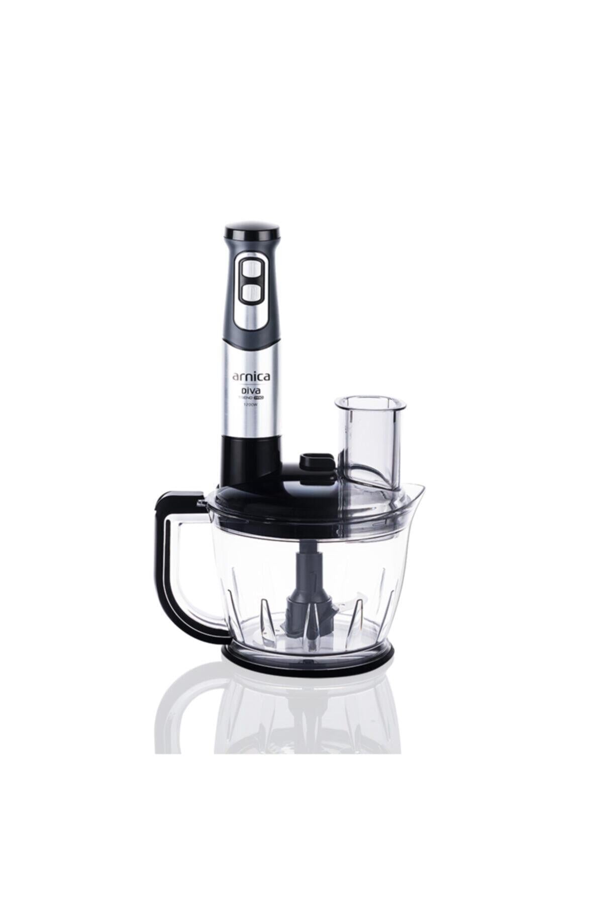 Arnica Diva Pro Rendeli El Blender Seti Gümüş GH21801