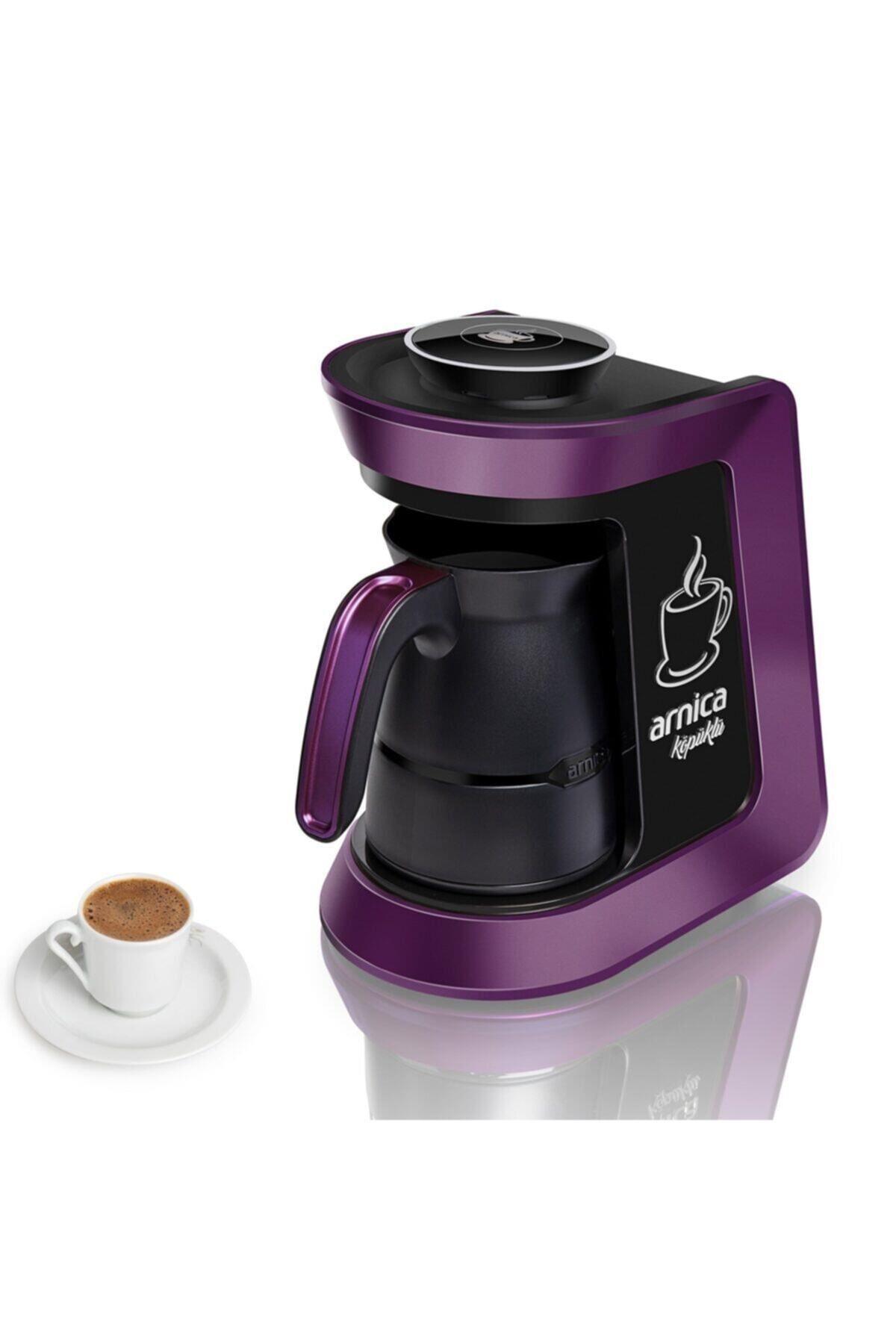Arnica IH32054 Köpüklü Otomatik Kahve Makinesi Mor