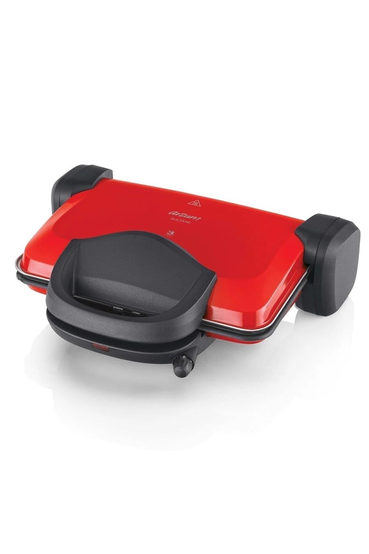 Arzum AR2007 Sultane 1800 Watt Izgara ve Tost Makinesi Kırmızı