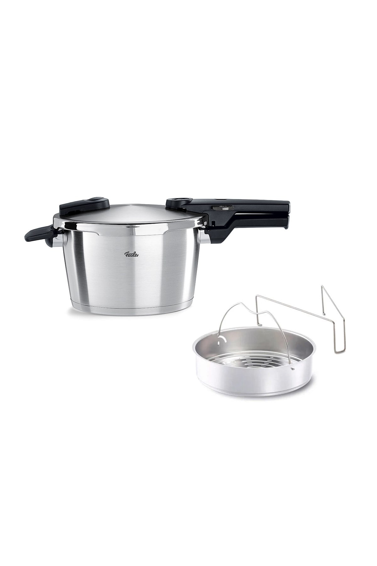 Fissler Vitaquick Premium 4,5 Litre Düdüklü Tencere + Buharda Pişirme Aparatı