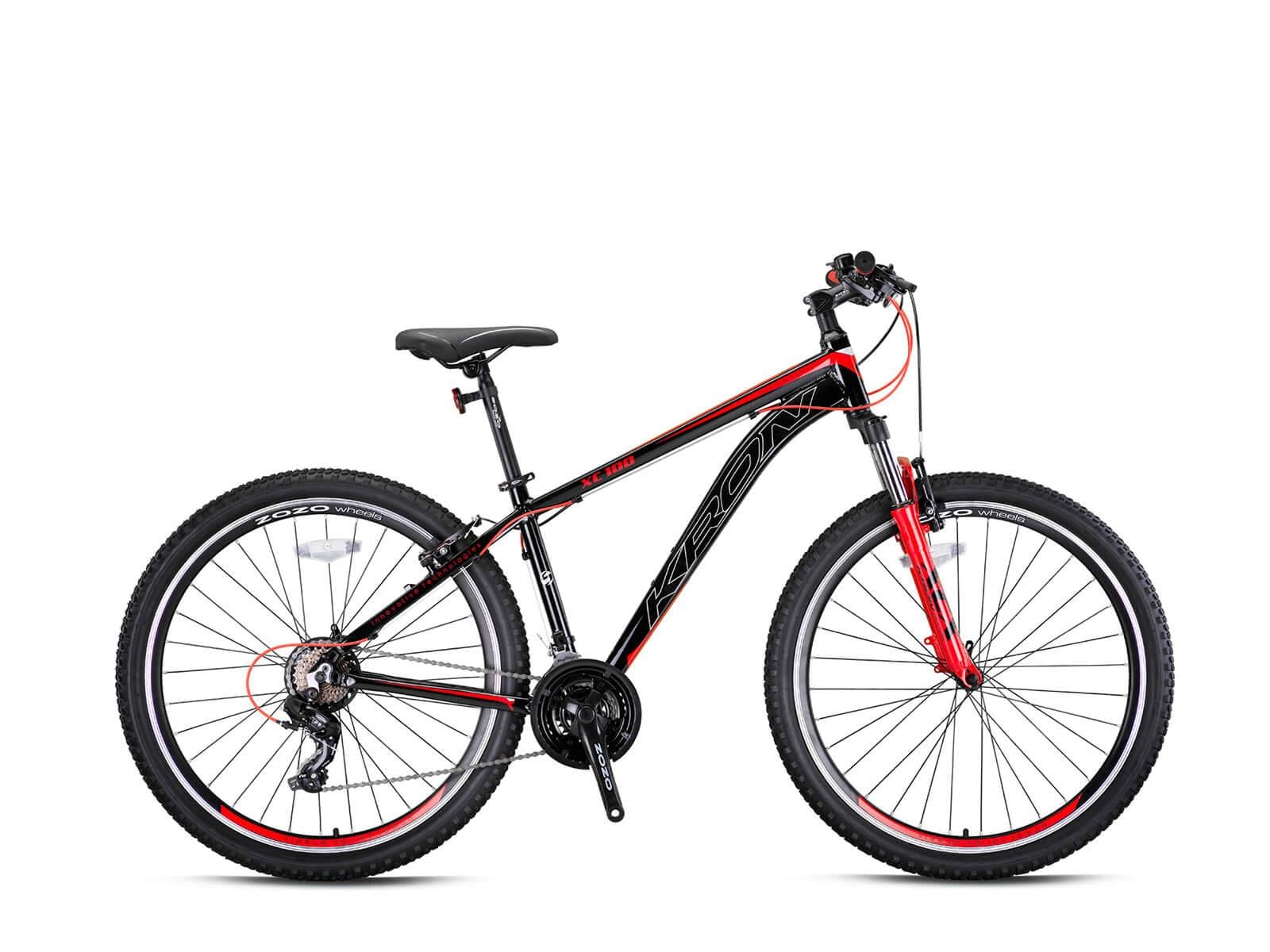 Kron XC 100 V Fren 27.5 Jant 21 Vites Erkek Dağ Bisikleti Siyah Kırmızı