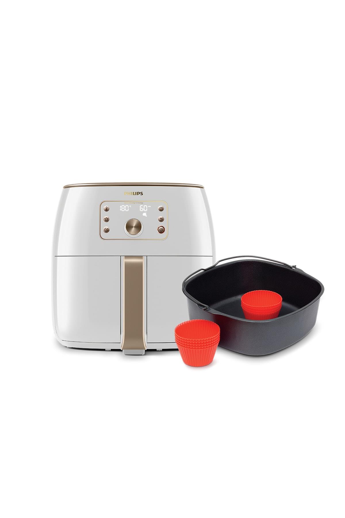 Philips HD9870/20 Airfryer Smart Sensing Star White Aksesuar Hediyeli 
