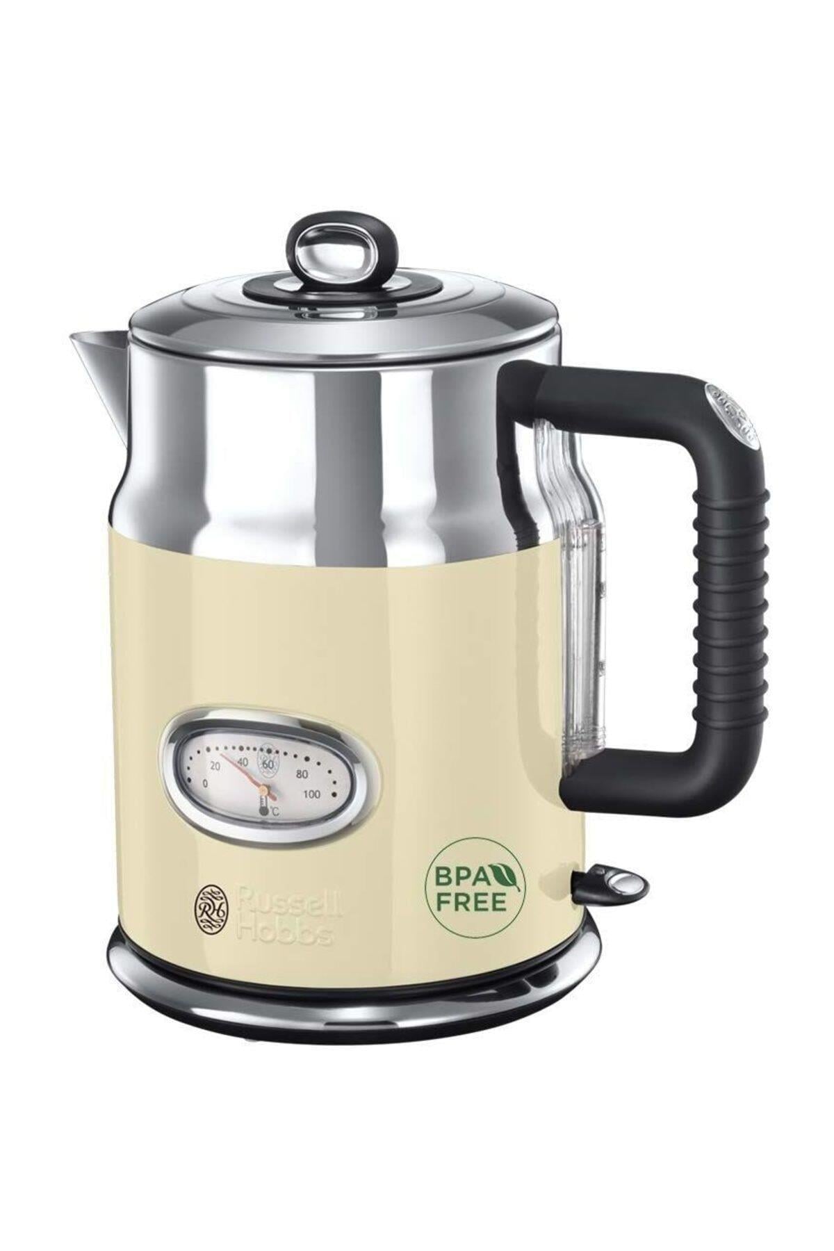 Russell Hobbs 21672-70 Retro Krem Kettle