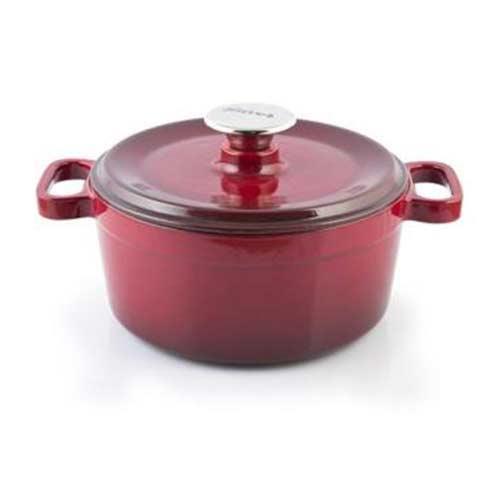 Silver Cusinero 20 cm Döküm Tencere Bordo (Ekmek Yapmaya Uygundur)