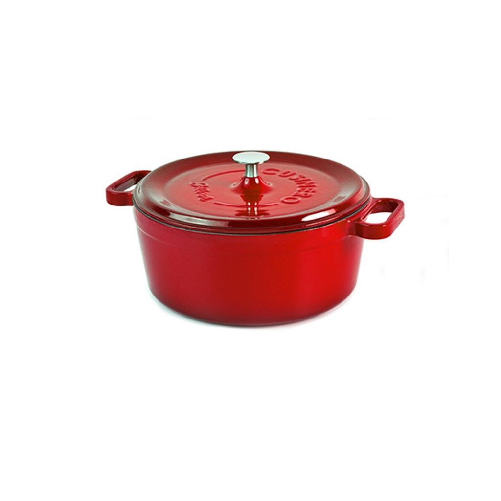 Silver Cusinero 24 cm Döküm Tencere Bordo (Ekmek Yapmaya Uygundur)