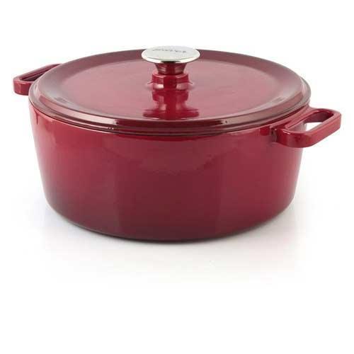 Silver Cusinero 28 cm Döküm Tencere Bordo  (Ekmek Yapmaya Uygundur)