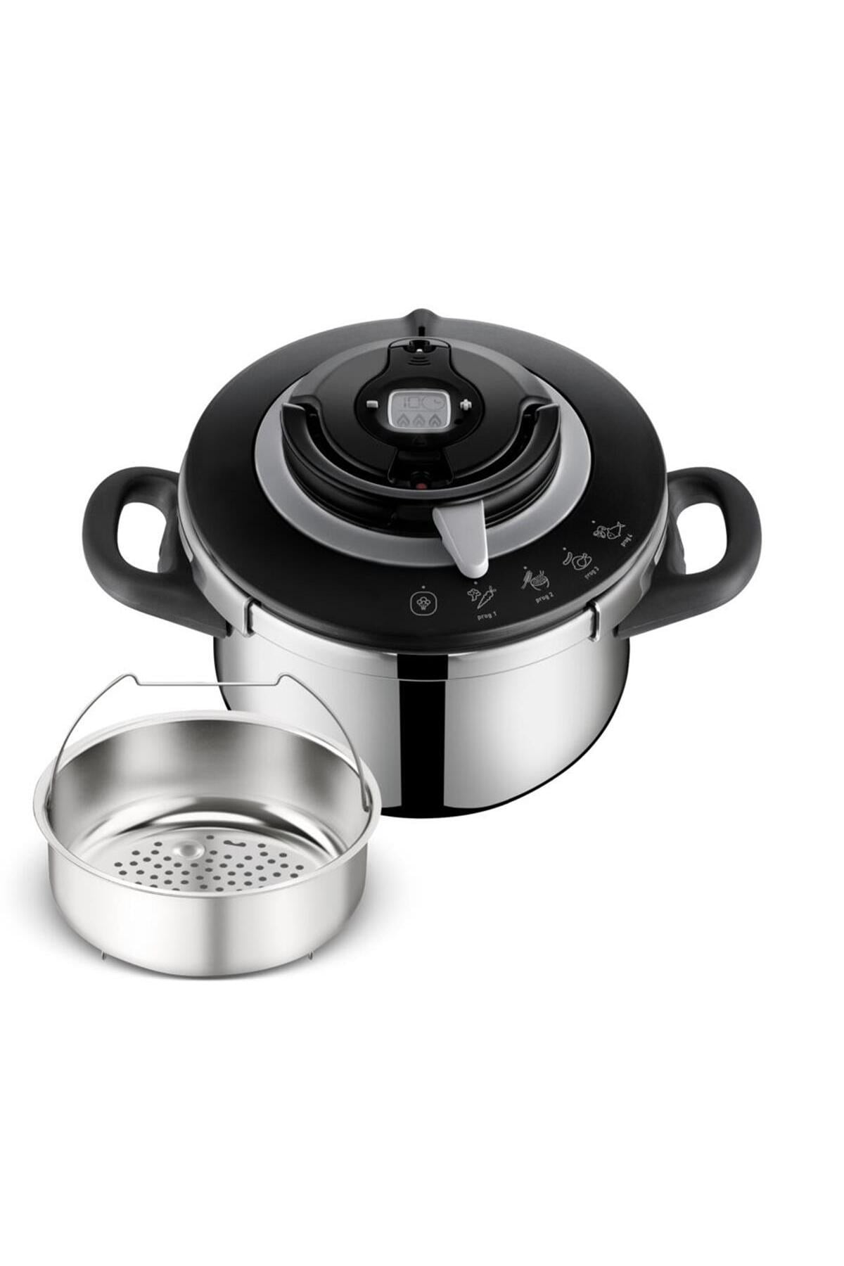 TEFAL Clipso+ Chef 4.5 Litre 4 Pişirme Programlı Düdüklü Tencere - 1510002661