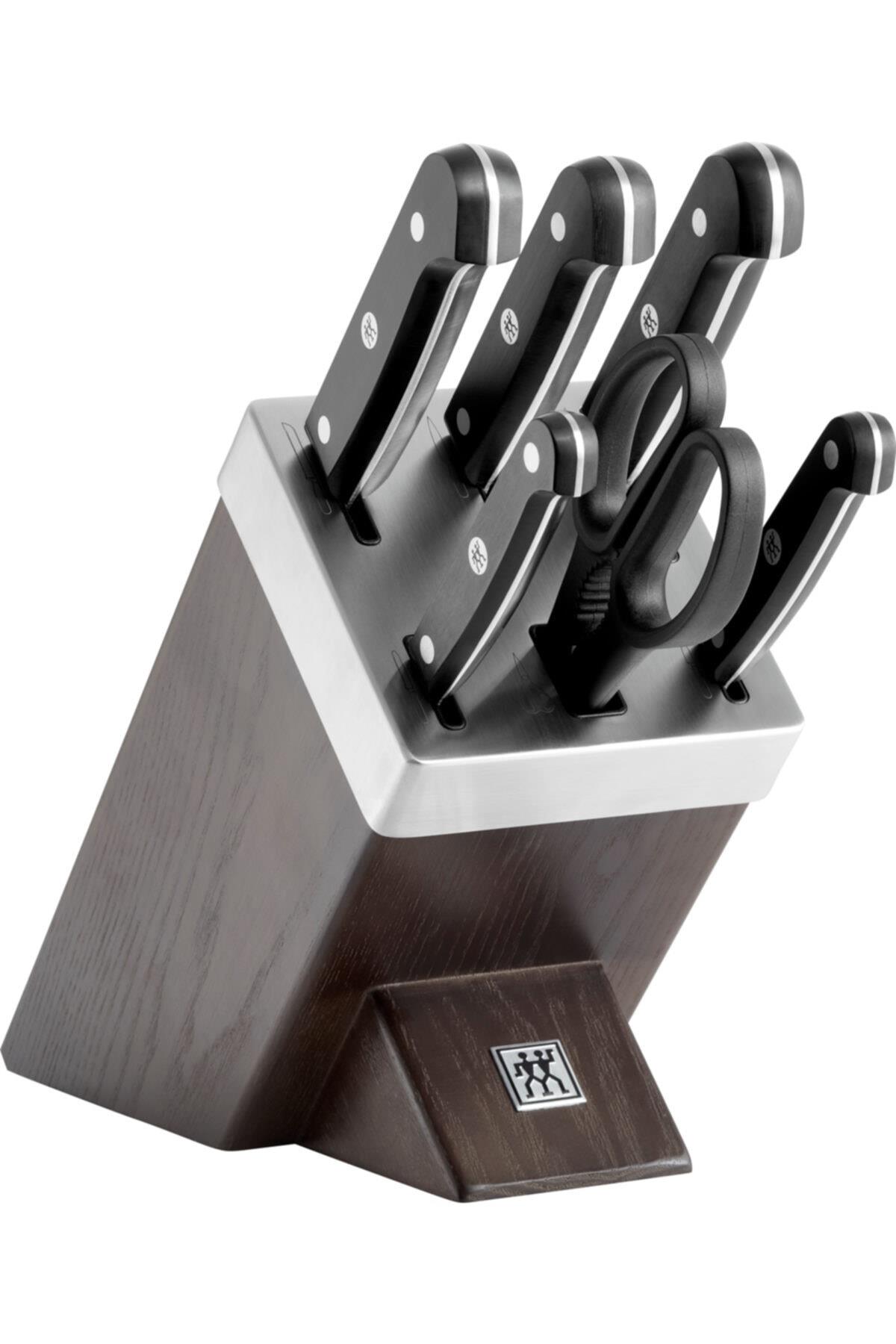 Zwilling Gourmet Kendinden Bilemeli Bıçak Bloklu 7 Parça Bıçak Seti  