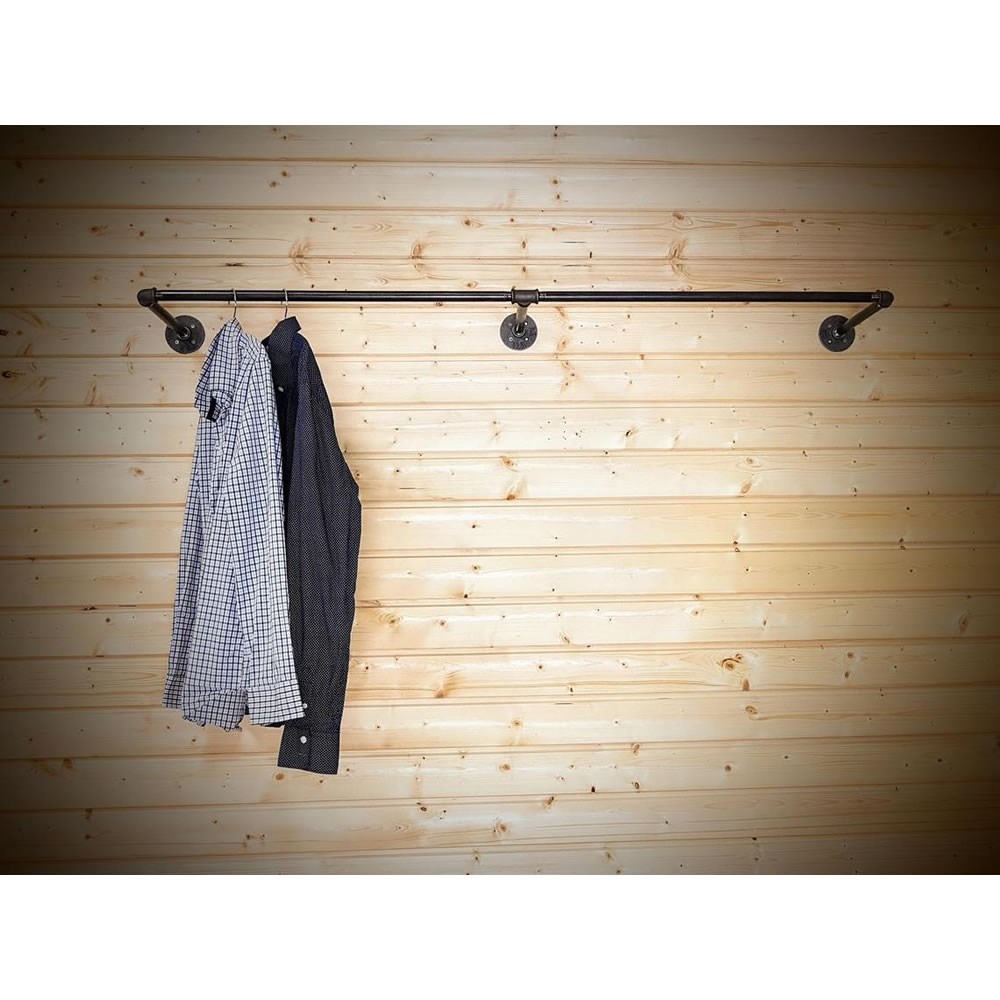 AskıTena Dekor Rustic Dekor Endüstriyel Tasarım Mağaza Elbise Askısı Tavan veya Duvar Askılığı