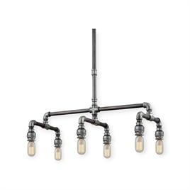 AvizeTena Dekor Endüstriyel Boru Avize – 6'lı E27 Duy TD160725