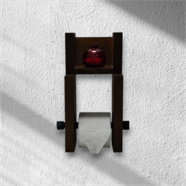 Tena Dekor Ahşap Rustik Tasarım Tuvalet Kağıtlığı Askısı Mini Raflı Vintage Tasarım El İşçiliği İmalat Üretim AtölyesiBanyo DekorasyonuTena Dekor Ahşap Rustik Tasarım Tuvalet Kağıtlığı Askısı Mini Raflı