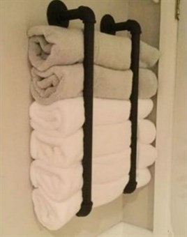 Tena Dekor Banyo Havluluğu Havlu Askısı Duvar Rafı