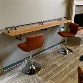 Tena Dekor Çalışma Masası Bar Masası Mutfak Masası Balkon Masası Rustik Tasarım Retro Tarz Masif Ağaç MasaSehpa-MasaTena Dekor Duvar - Bar - Balkon - Çalışma Masası