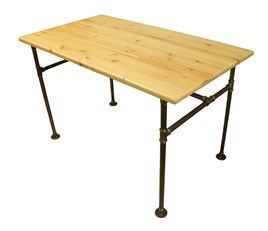 Tena Dekor Demir Boru+Ahşap Masa