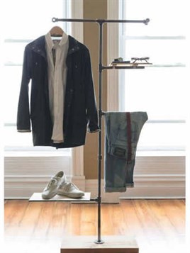 Tena Dekor Demir+Ahşap Tasarımlı Elbise Askısı +Mağaza Askısı +Dilsiz Uşak