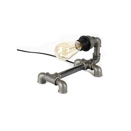 Tena Dekor Endüstriyel Demir Boru Çalışma Masası Lambası Dost