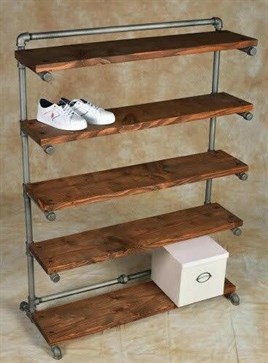 Tena Dekor TD2089 Ayakkabılık Raf Retro Rustik Vintage Tarz