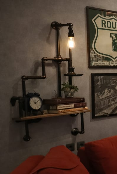 RafYeliz hn ozel tasarım raflı aydınlatma