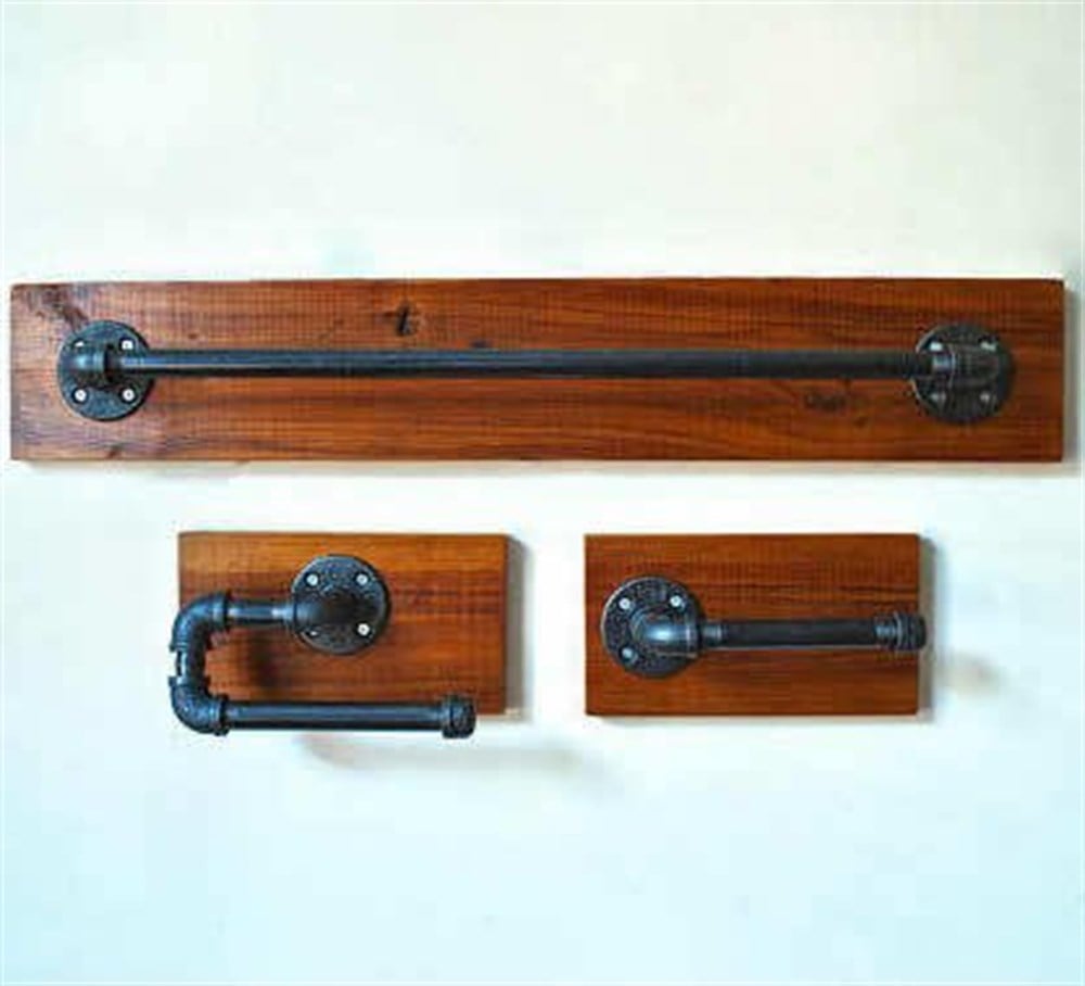 Tena Dekor TD2076 3lü Banyo Aksesuarı Havluluk Tuvalet Kağıtlığı