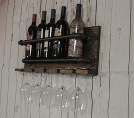 Tena Dekor İçki Rafı Şarap Bardağı Askılığı