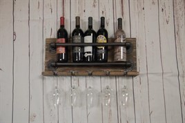 Tena Dekor İçki Rafı Şarap Bardağı Askılığı