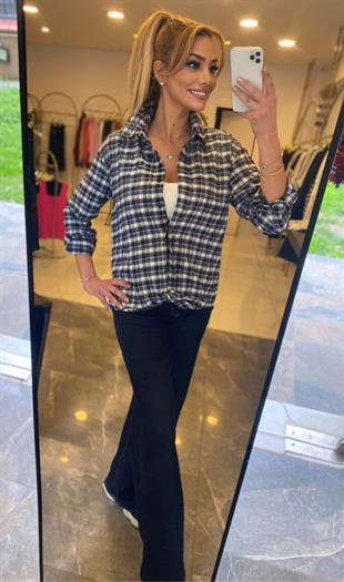 Lacivert Wide Leg Jean