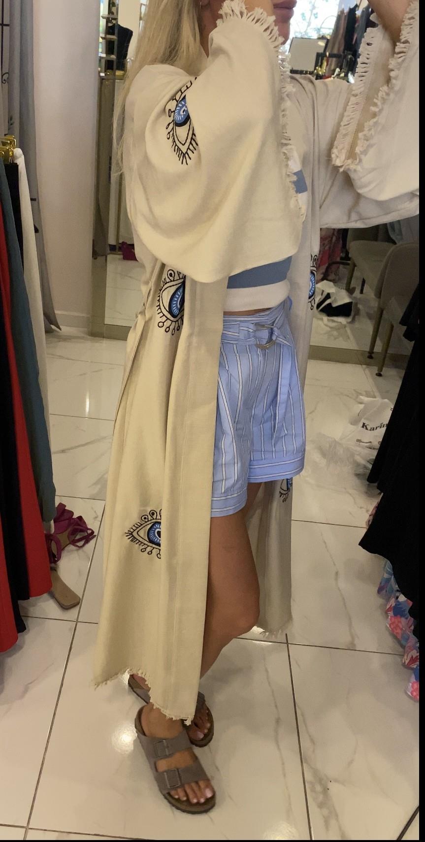Göz Detaylı Kimono