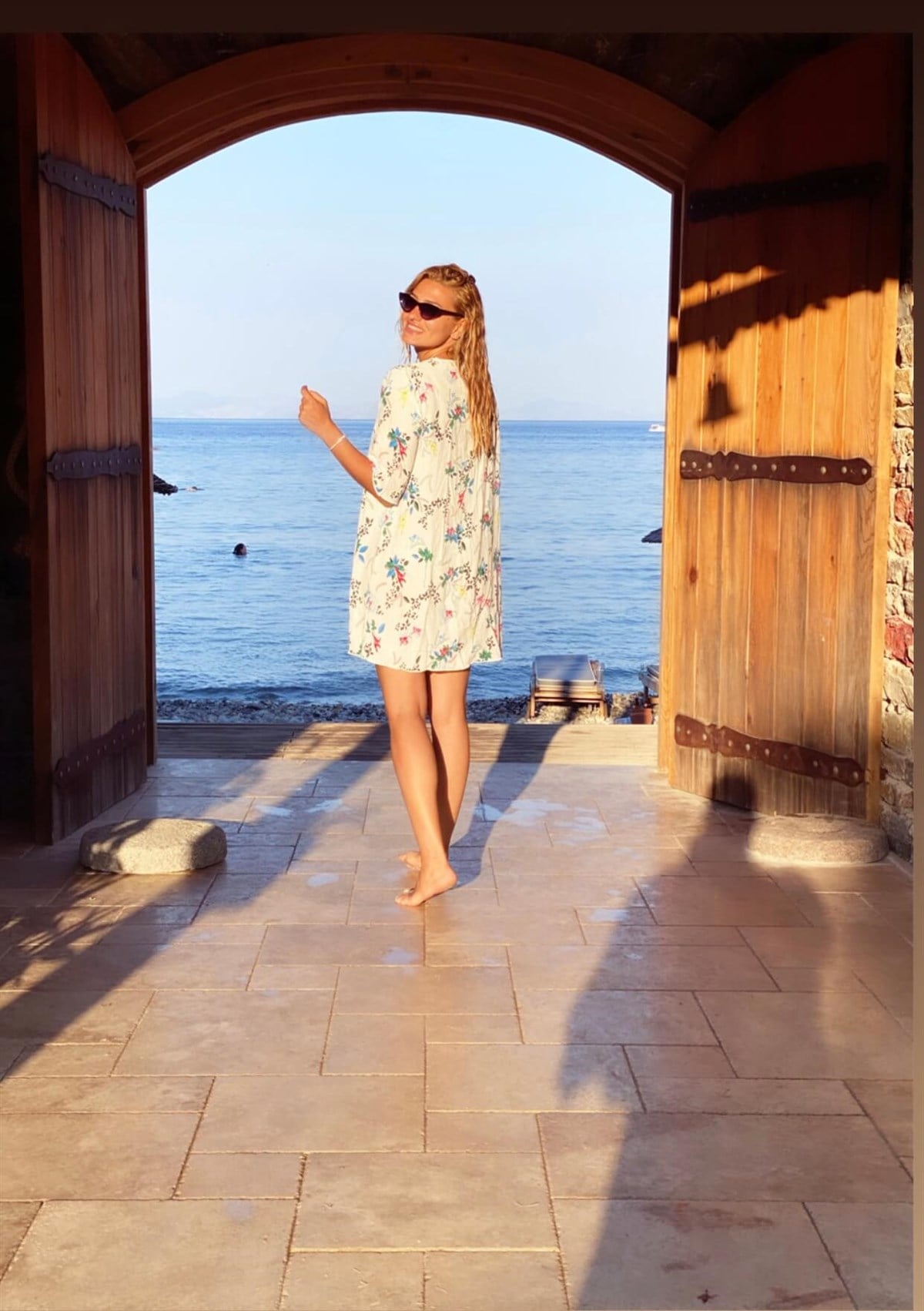Özel dikim Renkli Maymunlu Kimono