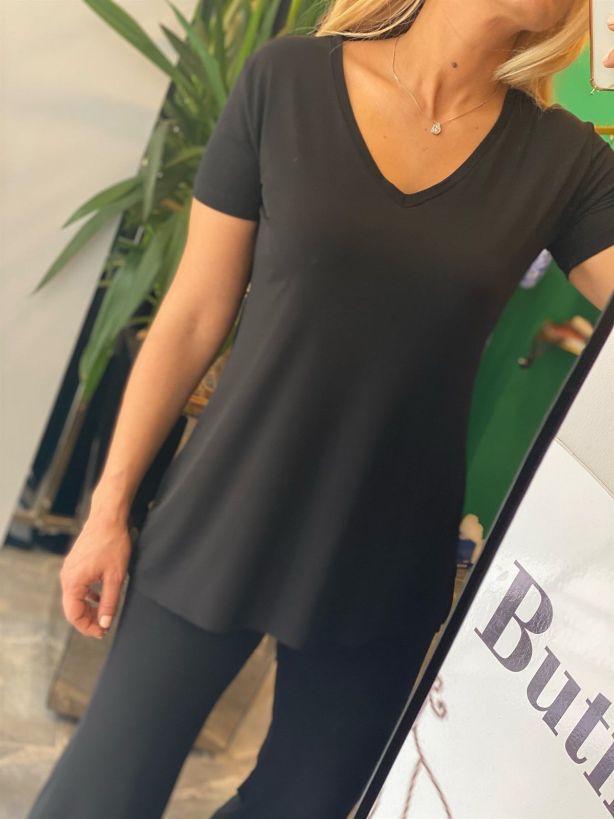 Özel Dikim Siyah Giy Çık Tshirt