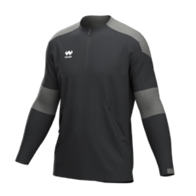 Wsport Goal Yarım Fermuar Eşofman Üst WFM-4003-0313 Siyah/Gri