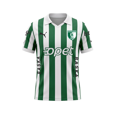 Puma BodrumSpor 26/27 Maç Forması Yeşil Beyaz Çubuklu 773498-04